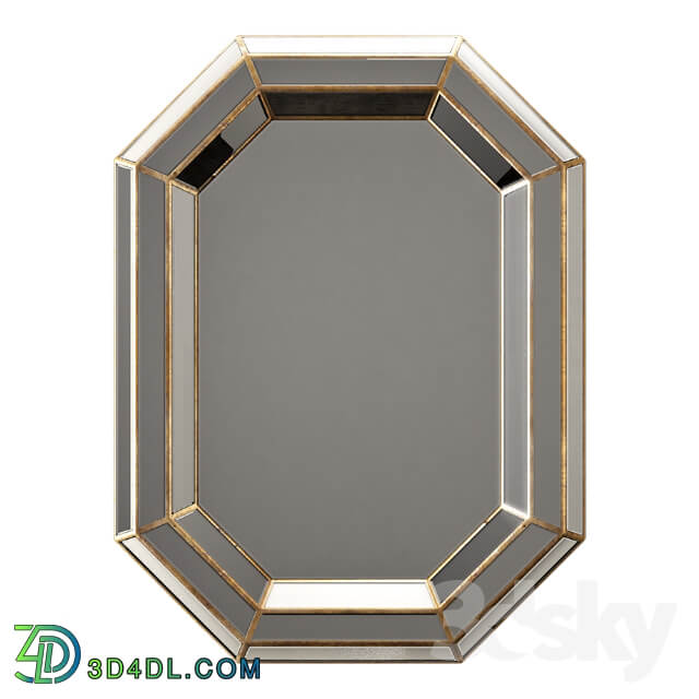 Surya gordon champagne wall mirror