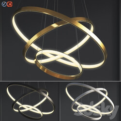 Modern Chandeliers Rings Pendant light 3D Models 