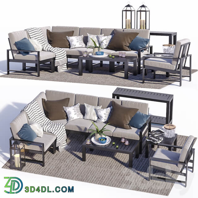 Indio Metal Outdoor Furniture Set 2 Other 3D Models