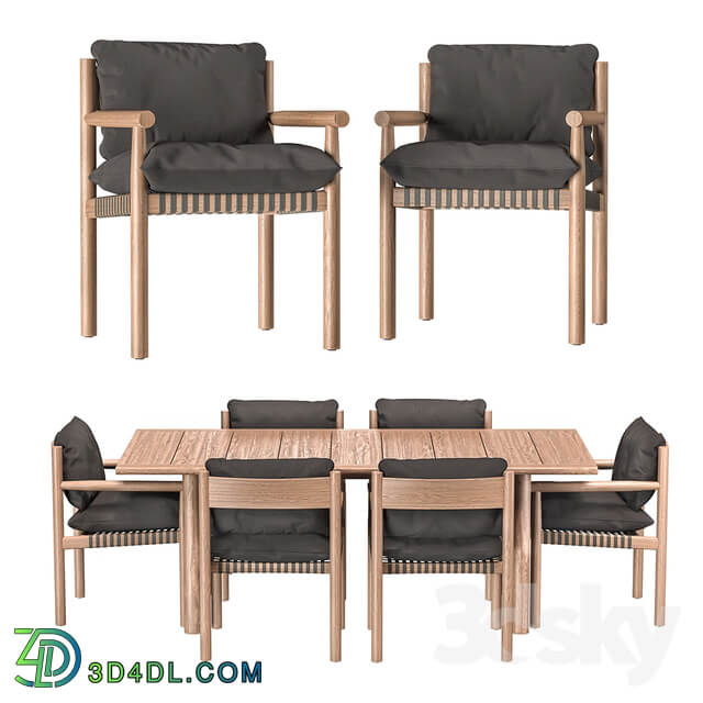 Table Chair DEDON Table and armchairs Tibbo
