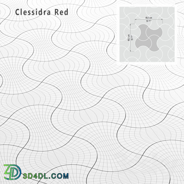 Tile Sicis SiciStone Clessidra Red