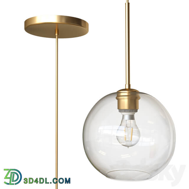 Sculptural Glass Globe Pendant small Pendant light 3D Models