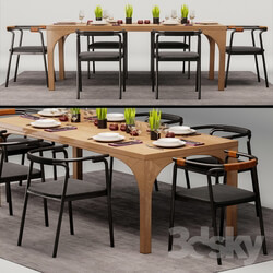 Table Chair Living Divani dining group 