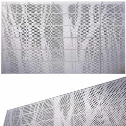 perforated metal panel N7 3D Models 