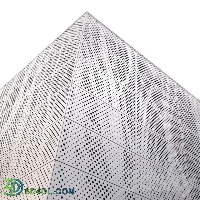 perforated metal panel N7 3D Models