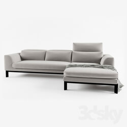 Divani Casa Clayton Modern Fabric Sectional Sofa 