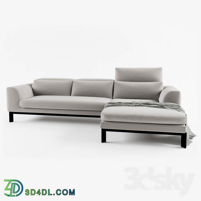 Divani Casa Clayton Modern Fabric Sectional Sofa