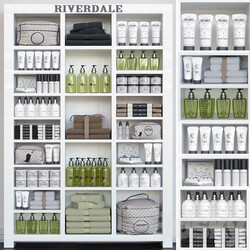 Cabinet with white cosmetics for beauty salons 2 3D Models 