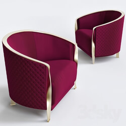 Armchair Rugiano Furniture Nella Vetrina Red 