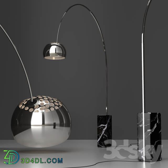 Floor Lamp Flos Arco BLACK