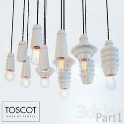 Toscot Battersea Part1 Pendant light 3D Models 