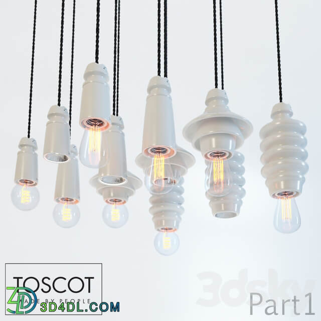 Toscot Battersea Part1 Pendant light 3D Models