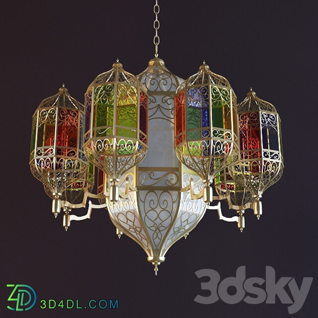 Eastern chandelier Pendant light 3D Models