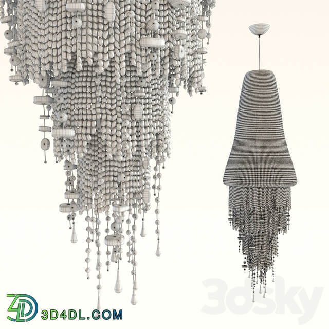 Pendant Lamp Medusa Gray Pendant light 3D Models