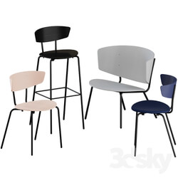 Herman Chairs Bar stool Lounge by Ferm Living 