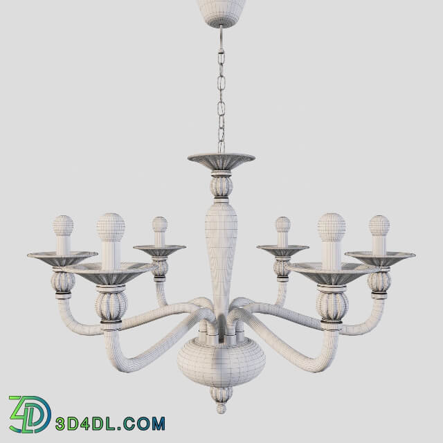 Ideal Lux Danieli Ambre SP6 Pendant light 3D Models
