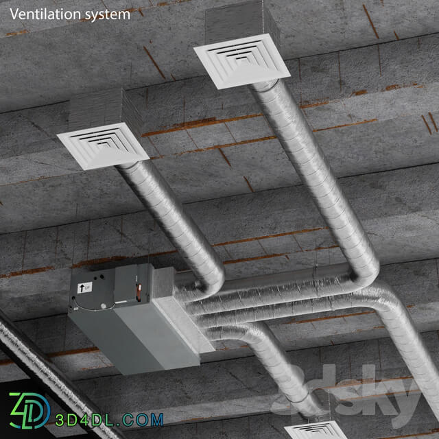 Ceiling ventilation system