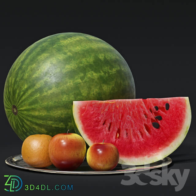 Watermelon with fruit