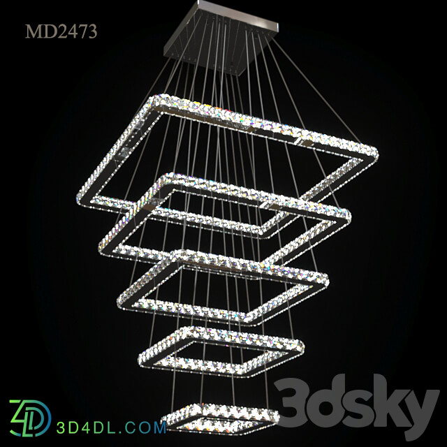 Chandelier Meerosee MD2473 Pendant light 3D Models
