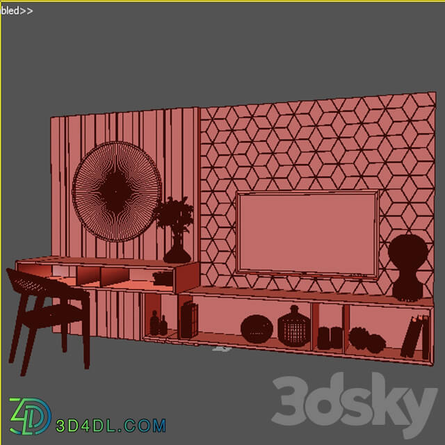 Thermo with Tv Stand 02 3D Models