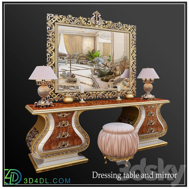 DRESSING TABLE MIRROR PASHA CAPPELLETTI 3D Models