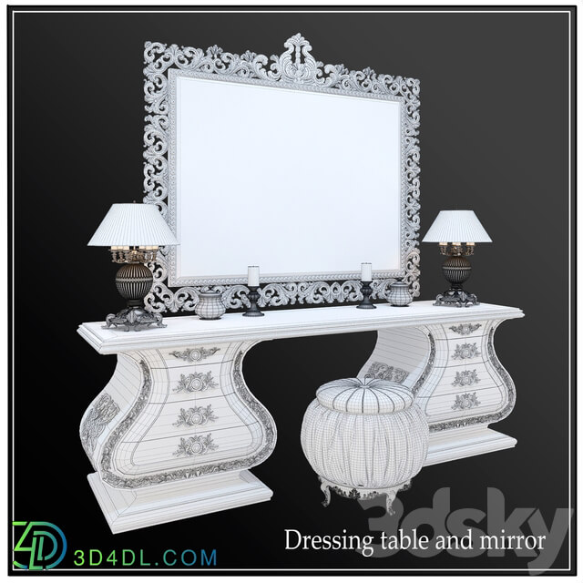 DRESSING TABLE MIRROR PASHA CAPPELLETTI 3D Models