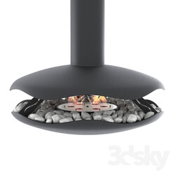 Animated bio fireplace Perola 