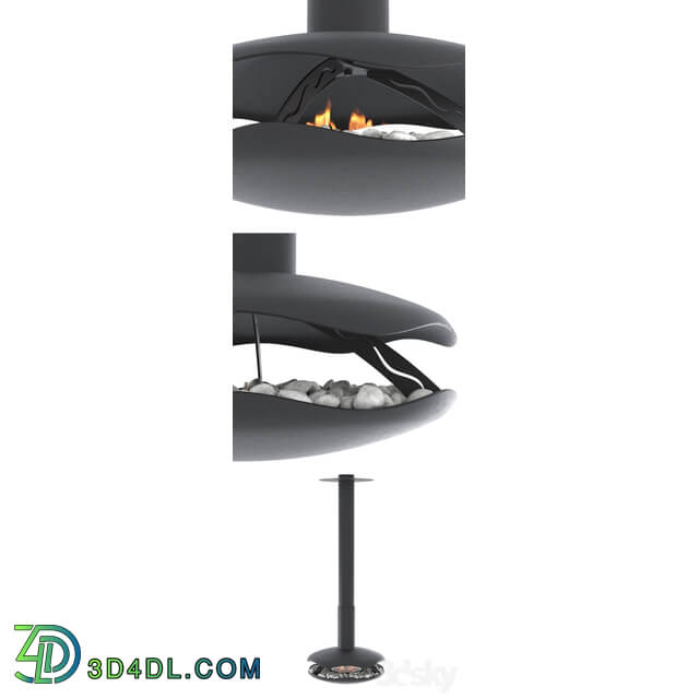 Animated bio fireplace Perola