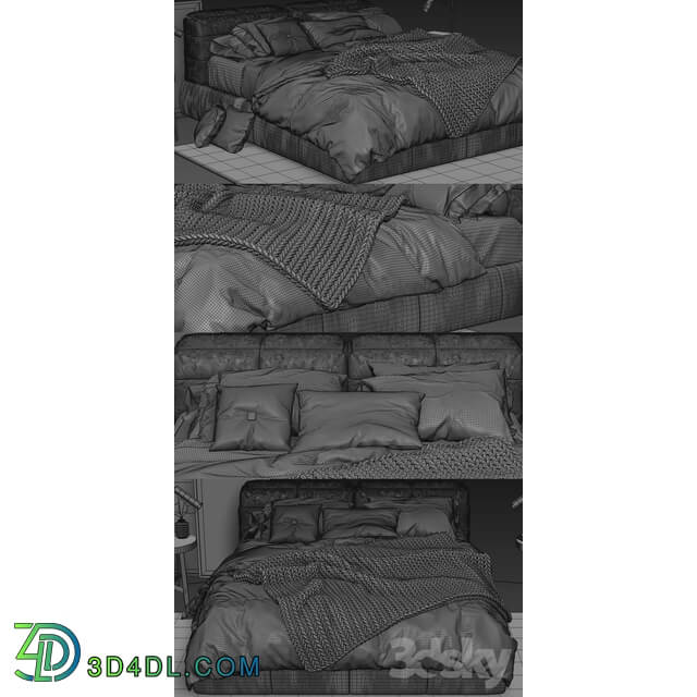 Bed Ditre Italia Dunn Bed