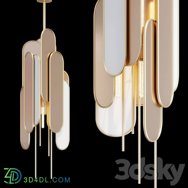 Muranti ROSE QUARTZ Pendant light 3D Models