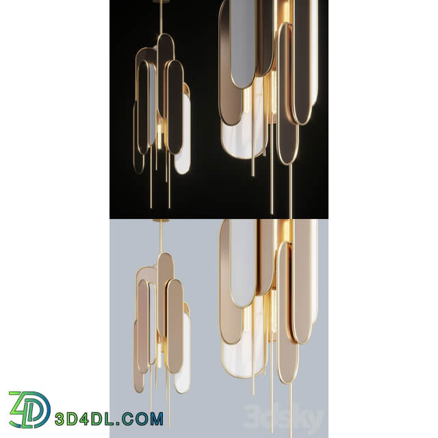 Muranti ROSE QUARTZ Pendant light 3D Models