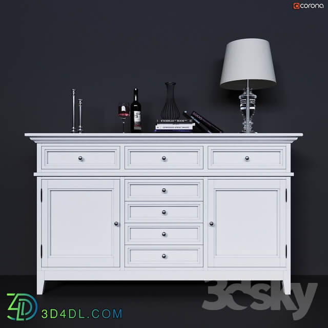 Sideboard Chest of drawer Chest high with facades and drawers center Dantone Home