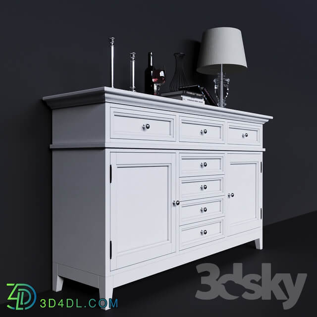 Sideboard Chest of drawer Chest high with facades and drawers center Dantone Home