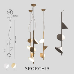 axolight orchid SPORCHI3 Pendant light 3D Models 