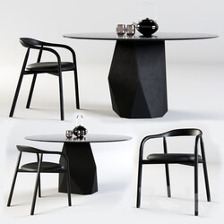 Table Chair SOVET ITALIA Deod Table and Autumn Chair 