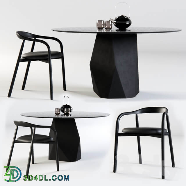 Table Chair SOVET ITALIA Deod Table and Autumn Chair