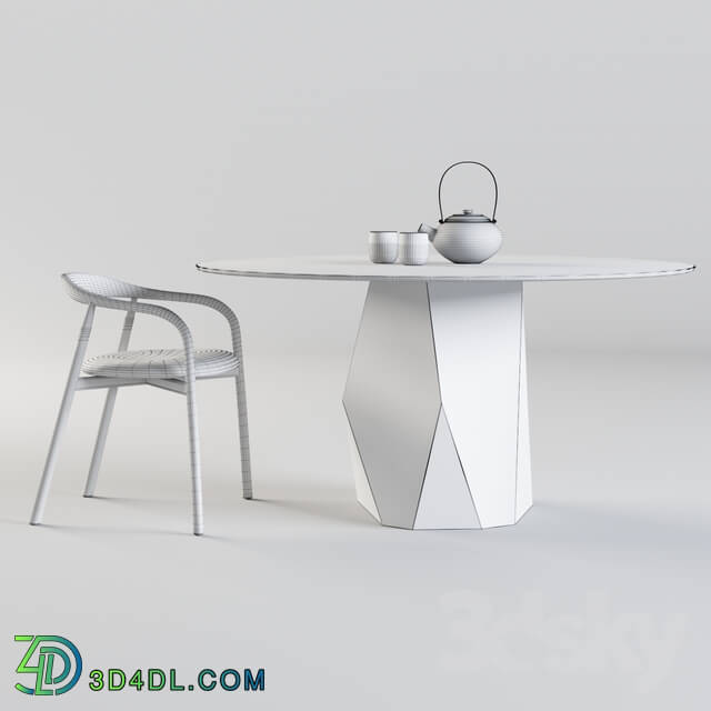 Table Chair SOVET ITALIA Deod Table and Autumn Chair