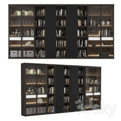 Wardrobe Display cabinets Bookcase 08 