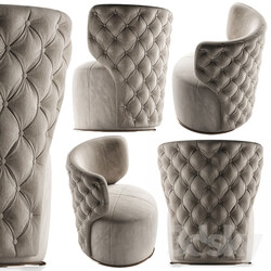 Buttoned Swivel Chair 