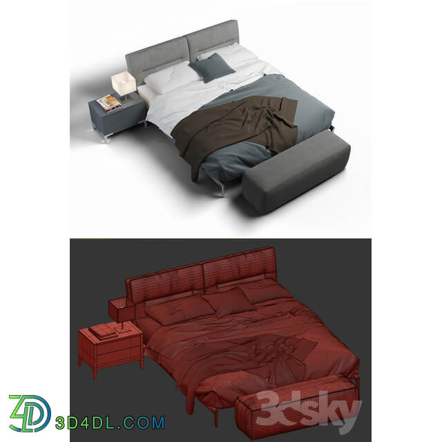 Bed Adda Bed Flexform