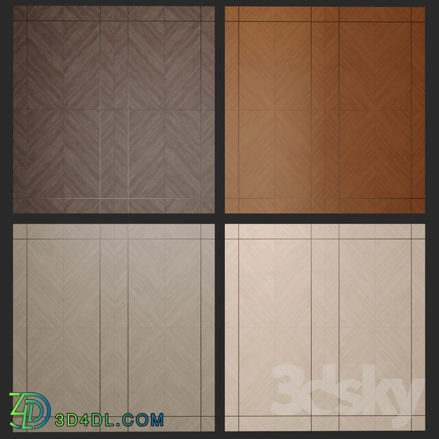 Acoustic decorative panels 4 kinds set 109