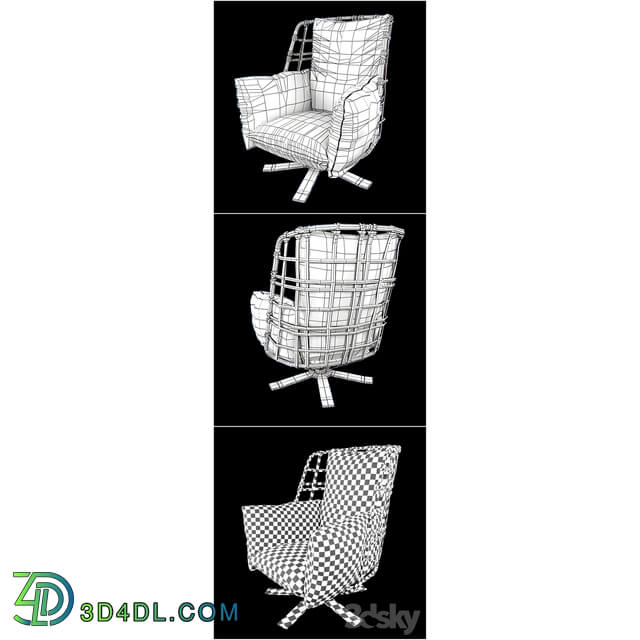 Armchair factory GAMMA collection DANDY HOME COCOON