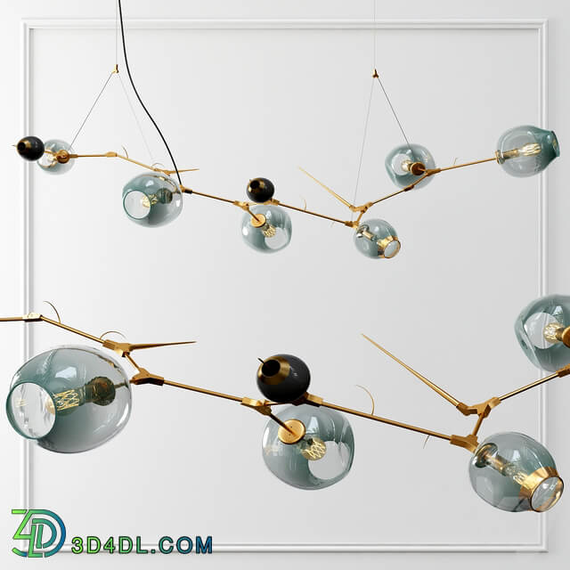 Branching Bubble by Lindsey Adelman 1 Pendant light 3D Models