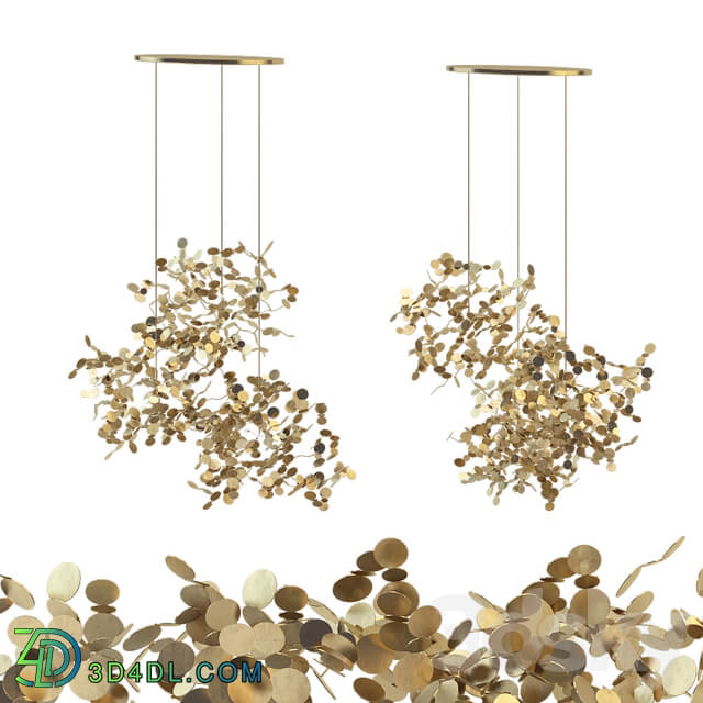 Argent a terzani gold Cloud N91S Pendant light 3D Models