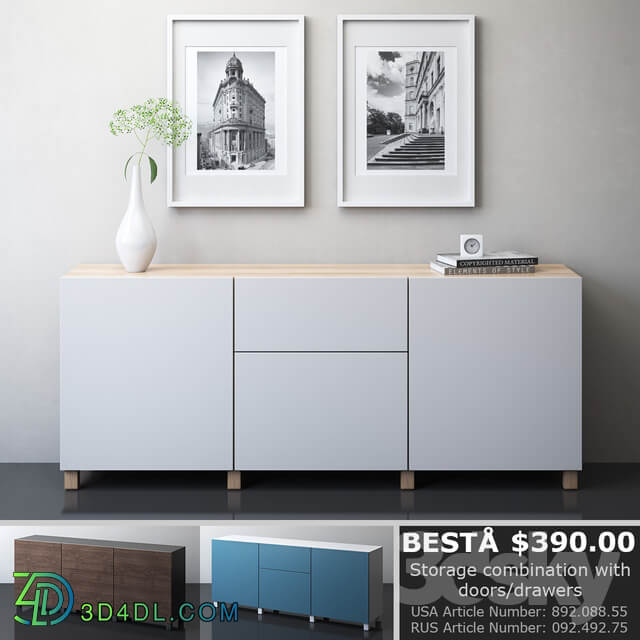 Sideboard Chest of drawer IKEA BESTA Storage combination with drawers