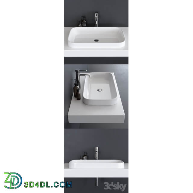 GALASSIA MEG11 Washbasin art. 5453 art. 5452 art. 5417