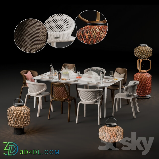 Table Chair Dedon set