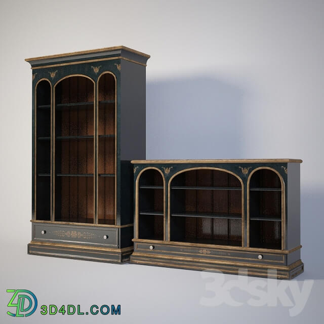 Wardrobe Display cabinets Sherrill Furniture Bookcase 836 445 amp 836 656