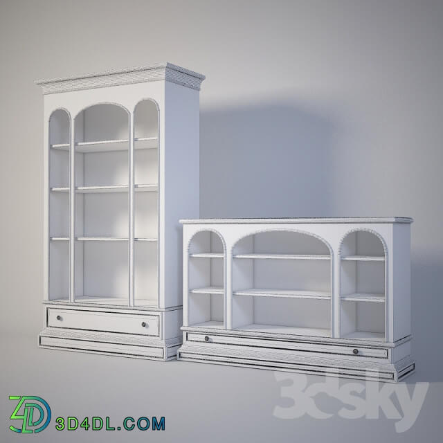 Wardrobe Display cabinets Sherrill Furniture Bookcase 836 445 amp 836 656