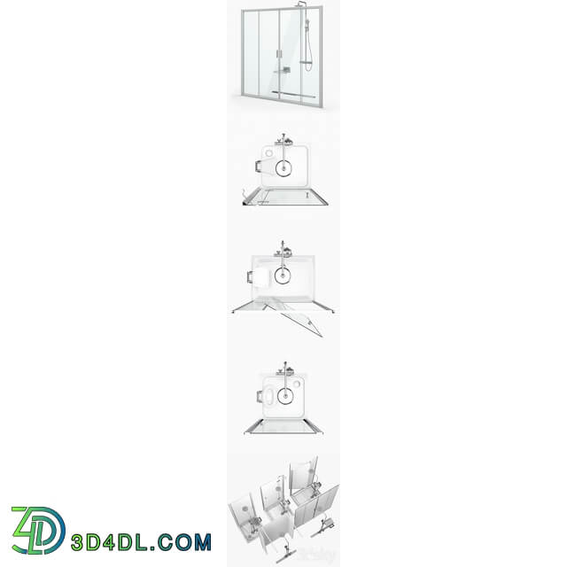 Set of shower doors Ravak set 20